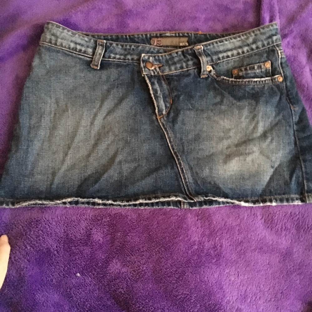 Joe’S Distressed Denim Mini Skirt
